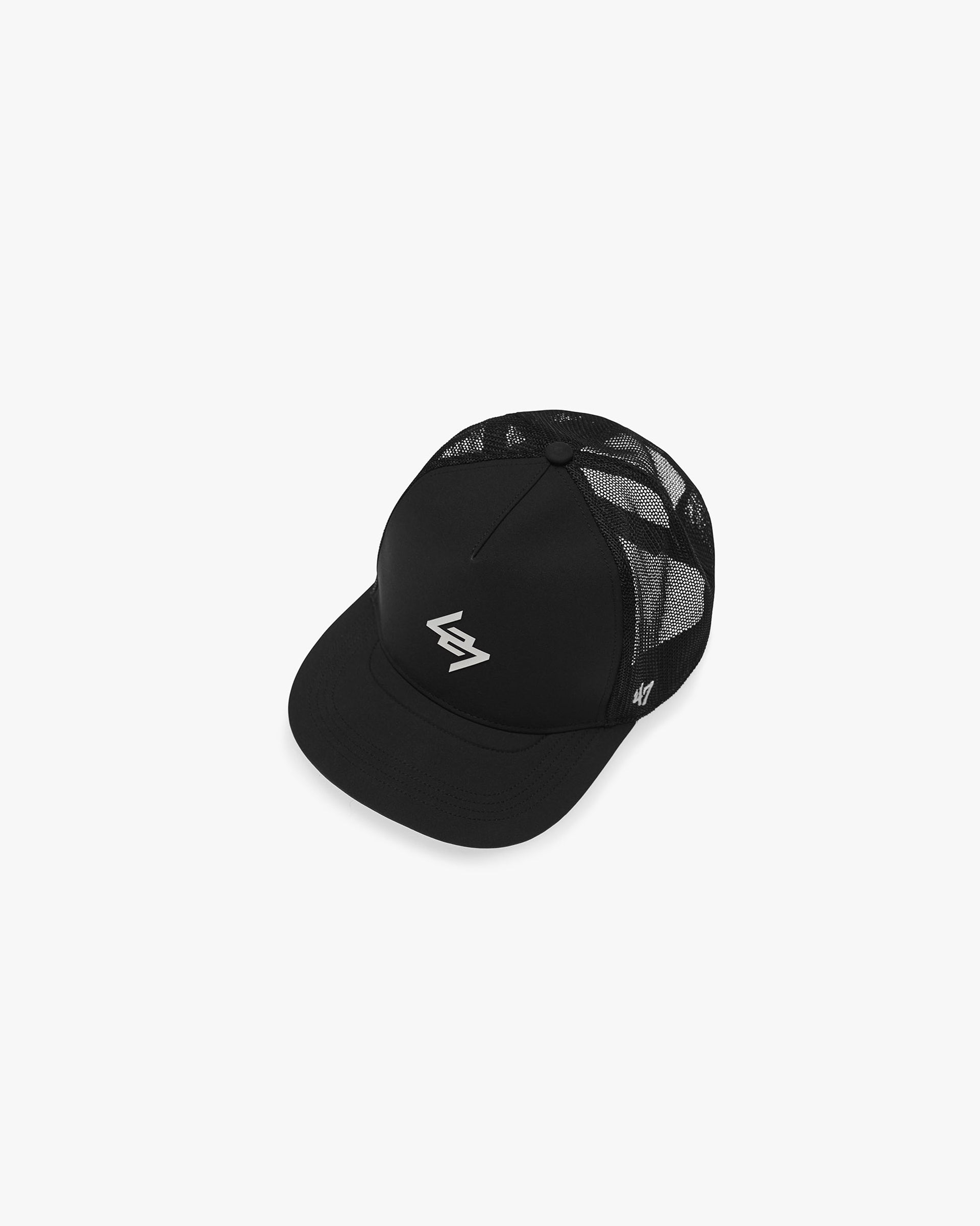 247 x 47 Logo Trucker Cap - Jet Black - Black - Image 2