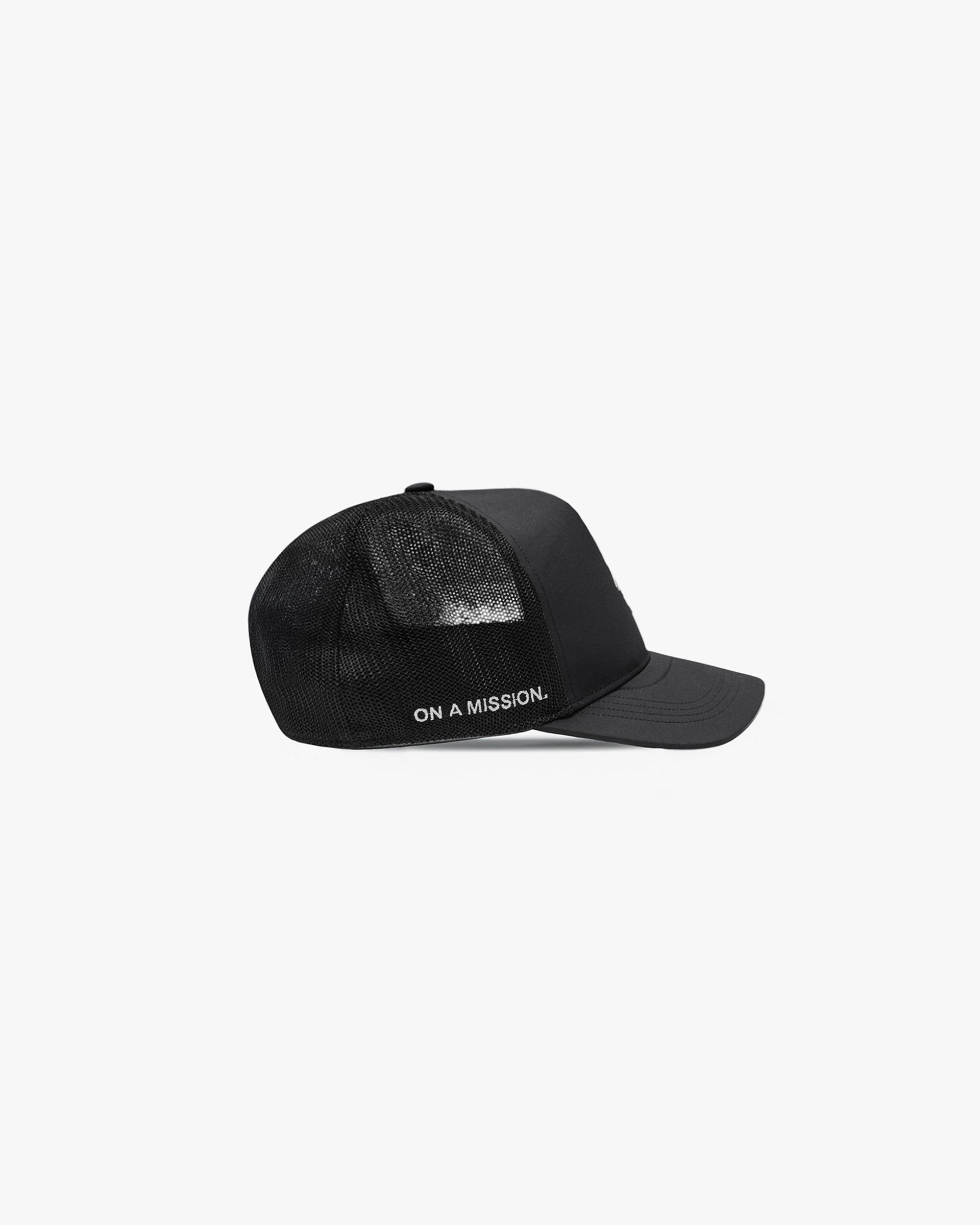 247 x 47 Logo Trucker Cap - Jet Black - Black - Image 3