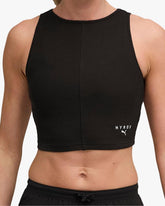 PUMA X HYROX WOMEN'S RIB CROP TANK BLACK