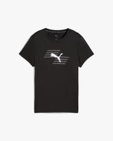 PUMA X HYROX WOMEN'S POLY GRAPHIC TEE BLACK