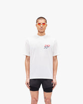 247 STAR PRINT OVERSIZED TSHIRT FLAT WHITE