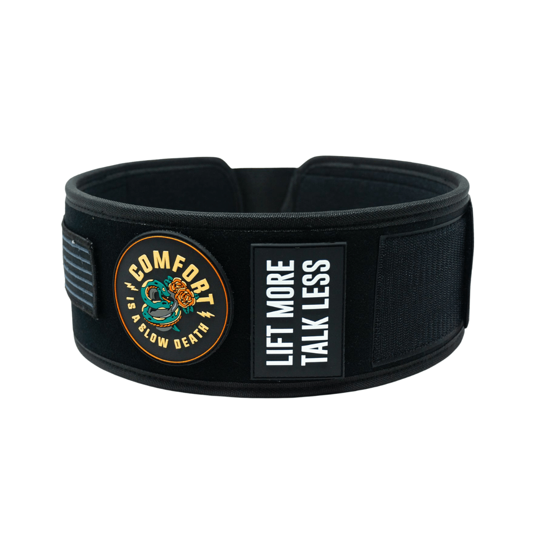 2POOD BLACK VELCRO PATCH 4" WEIGHTLIFTING BELT - image 3