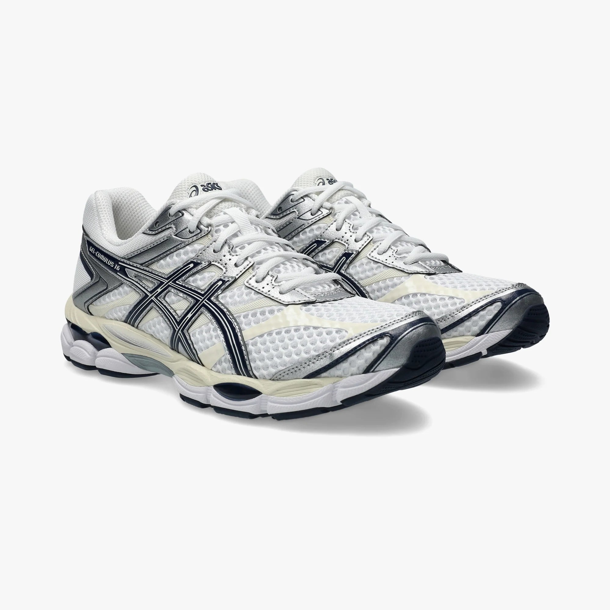 ASICS MEN SHOES GEL CUMULUS 16 WHITE/MIDNIGHT - Sole Therapy