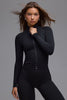 BO&TEE DEFINE LUXE ZIP-UP JACKET BLACK
