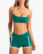 BO&TEE SOFT ACTIVE MINI SHORTS VARSITY GREEN