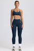 BO&TEE SUPER SCULPT SEAMLESS HIGH-WAIST LEGGINGS BLUE