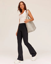 FUSION ULTRA HIGH-RISE FLARED LEGGING POCKETS BLACK
