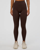 FUSION V-CONTOUR ULTRA HIGH-RISE FULL LENGTH LEGGING POCKETS HOT CHOCOLATE