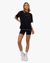 GO-TO CONTRAST OVERSIZED HEAVYWEIGHT FLXCOTTON TEE - BLACK-WHITE