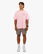 LOVE THE PROCESS FLXCOTTON OVERSIZE TEE - MARSHMALLOW-MIDNIGHT PLUM