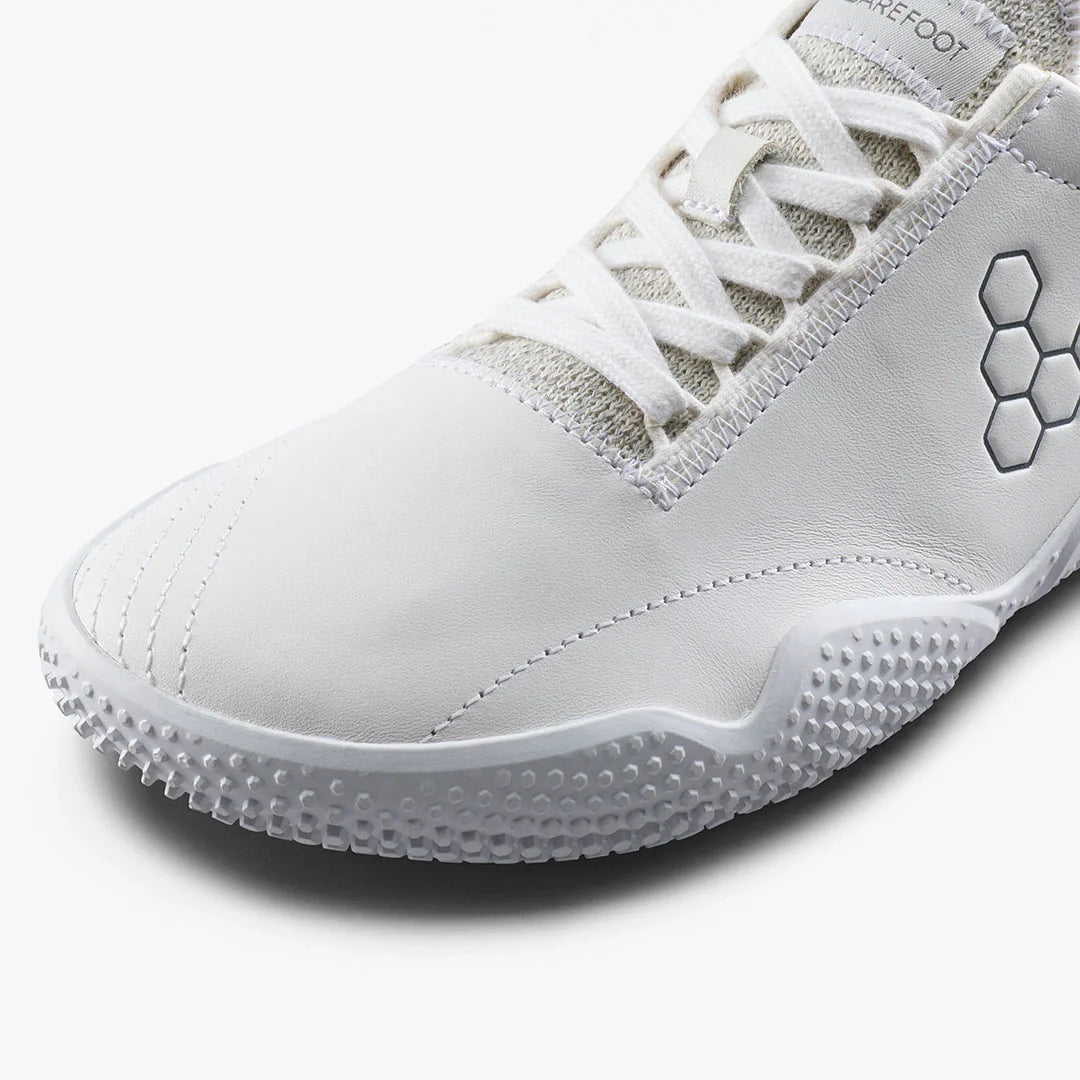MOTUS STUDIO SNEAKER LEATHER WOMENS BRIGHT WHITE - Vivobarefoot