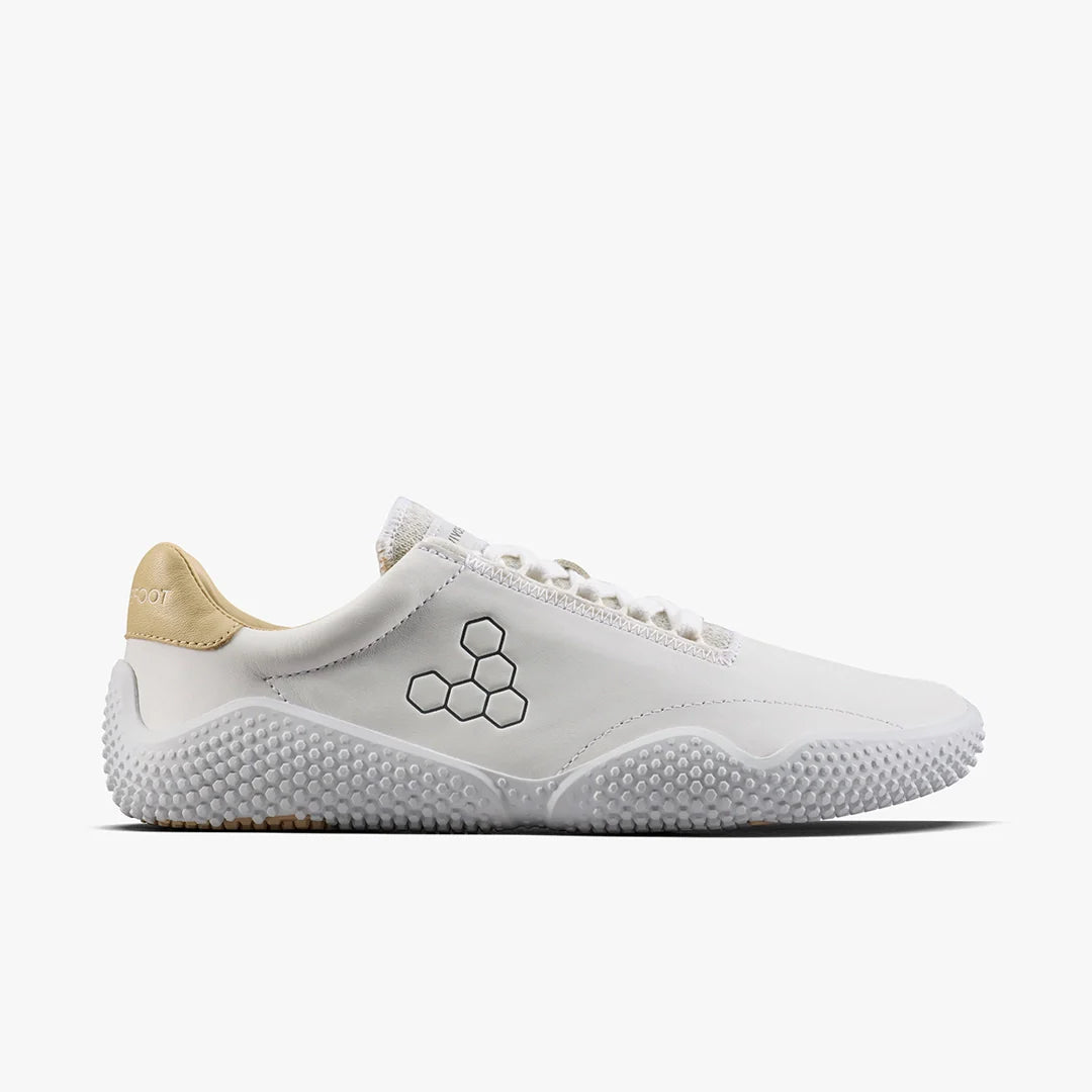 MOTUS STUDIO SNEAKER LEATHER WOMENS BRIGHT WHITE - Vivobarefoot