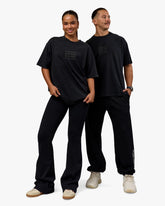 MOVE FAST HEAVYWEIGHT OVERSIZED TEE - BLACK WASHED
