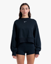 NIKE S&C WOMEN'S CREWNECK BLACK/WHITE