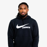 NIKE STRENGTH HOODIE BLACK/WHITE