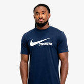 NIKE STRENGTH MEN'S TEE NAVY/WHITE