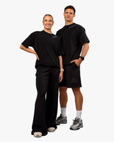 OFFSET HEAVYWEIGHT UNISEX OVERSIZED TEE - BLACK WASHED-CASTLEROCK