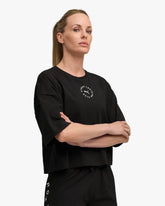 PUMA X HYROX WOMEN'S CROPPED LIFESTYLE TEE BLACK