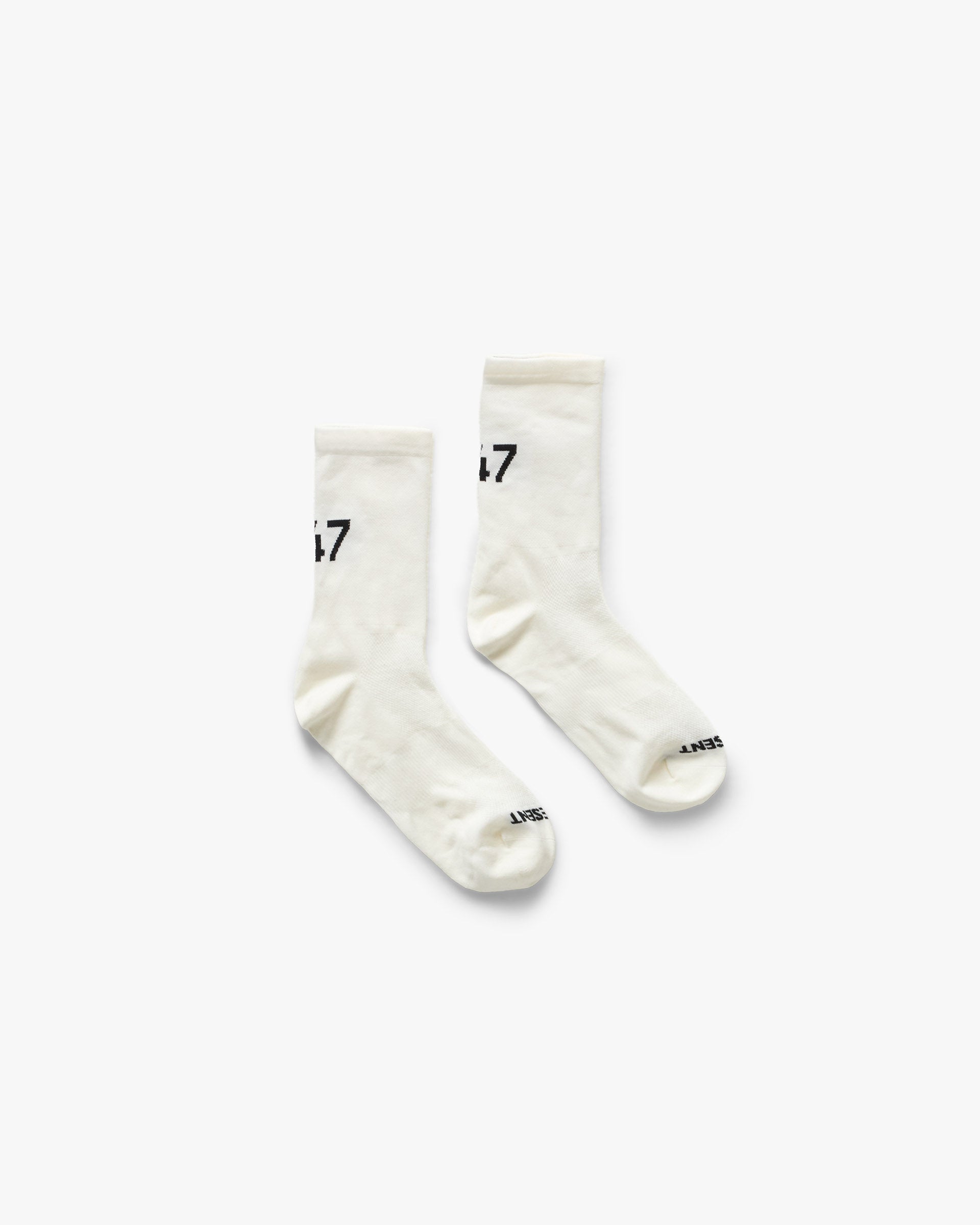 247 Numbers Socks - Flat White - Image 1