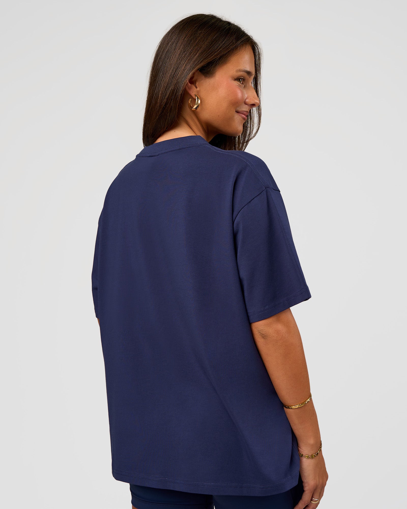 LSKD GO-TO FLXCOTTON OVERSIZED TEE - FUTURE NAVY-WHITE - image 14