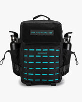 SMALL GYM BACK PACK BUILT FOR ATHLETES BLACK - AQUA