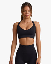 SUPER SCULPT SUMMER SERIES CROP TOP BLACK