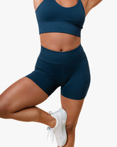 WOE WOMEN'S HIGH-RISE AURA SHORT 5" MIDNIGHT