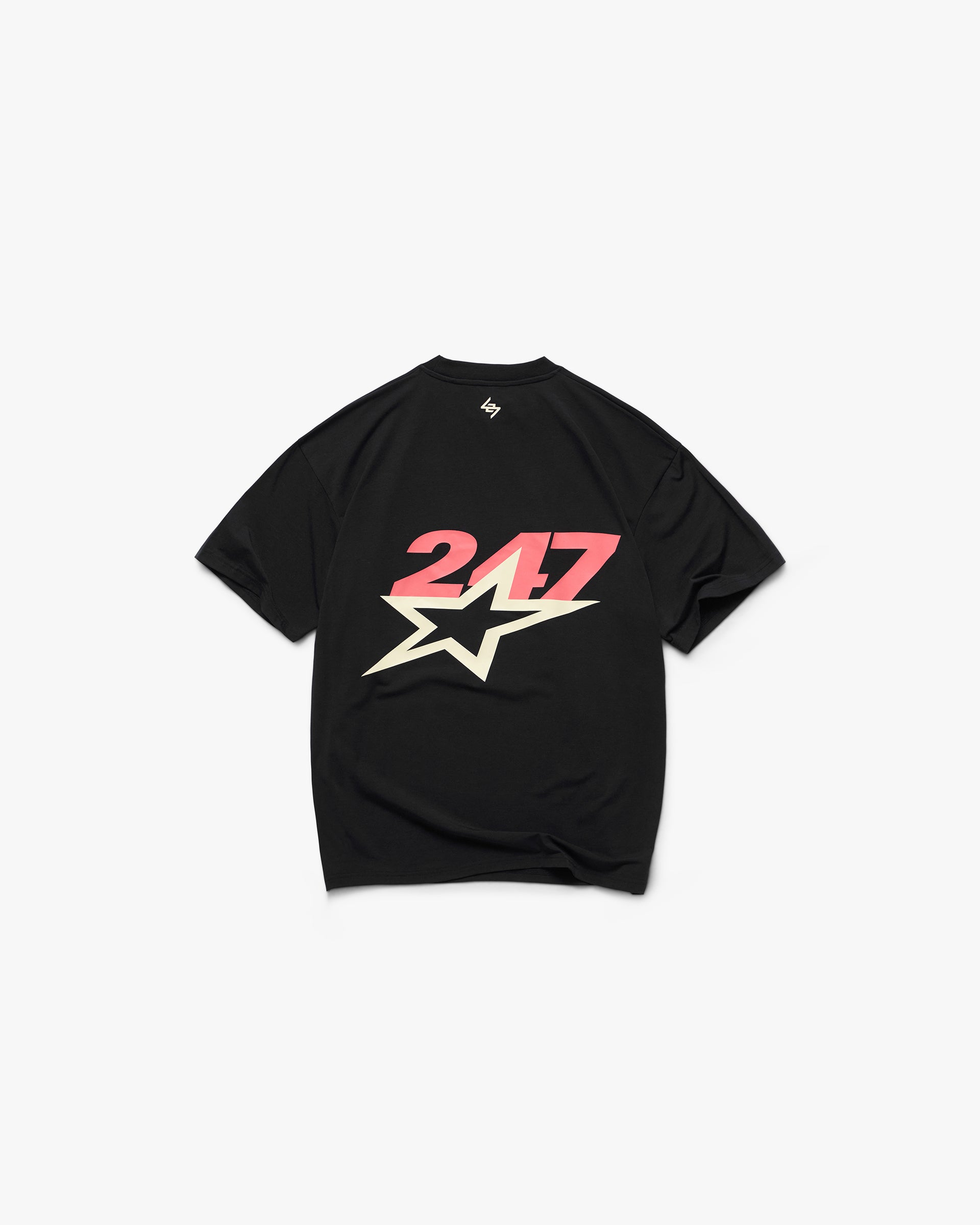 Team 247 Star Oversized T-Shirt - Jet Black - Image 8