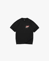 247 STAR PRINT OVERSIZED TSHIRT JET BLACK