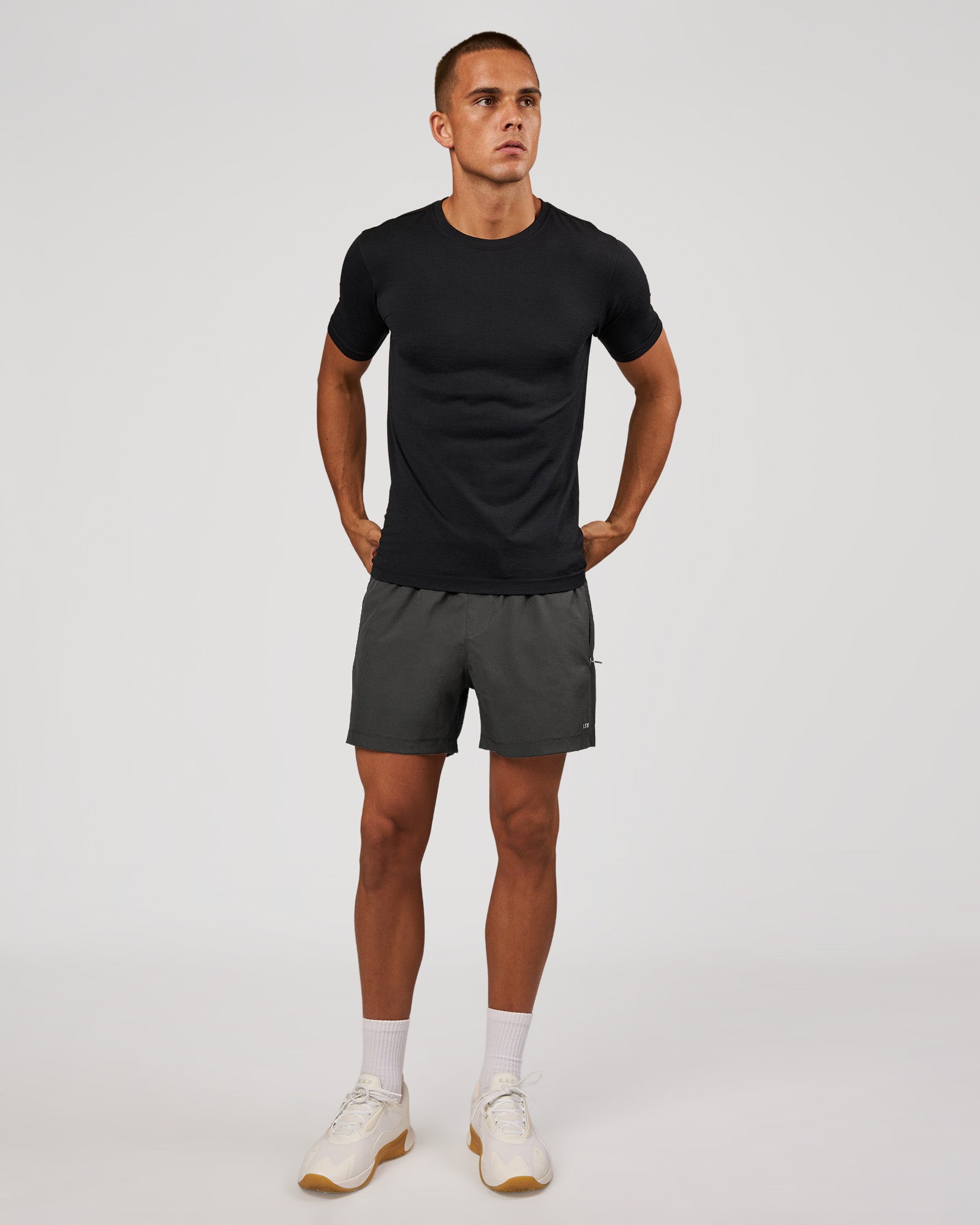 LSKD AEROFLX+ SEAMLESS SET IN TEE - BLACK MARL - image 4