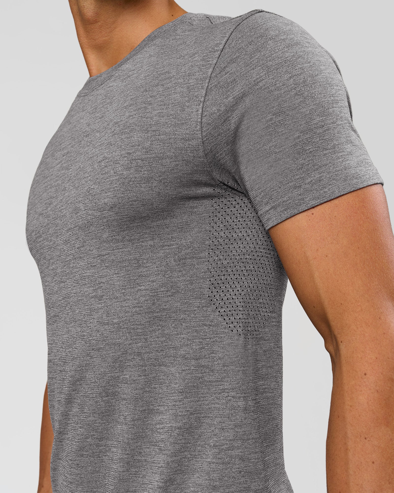 LSKD AEROFLX+ SEAMLESS SET IN SS TEE-JACQUARD - DARK STORM-ALLOY - image 2