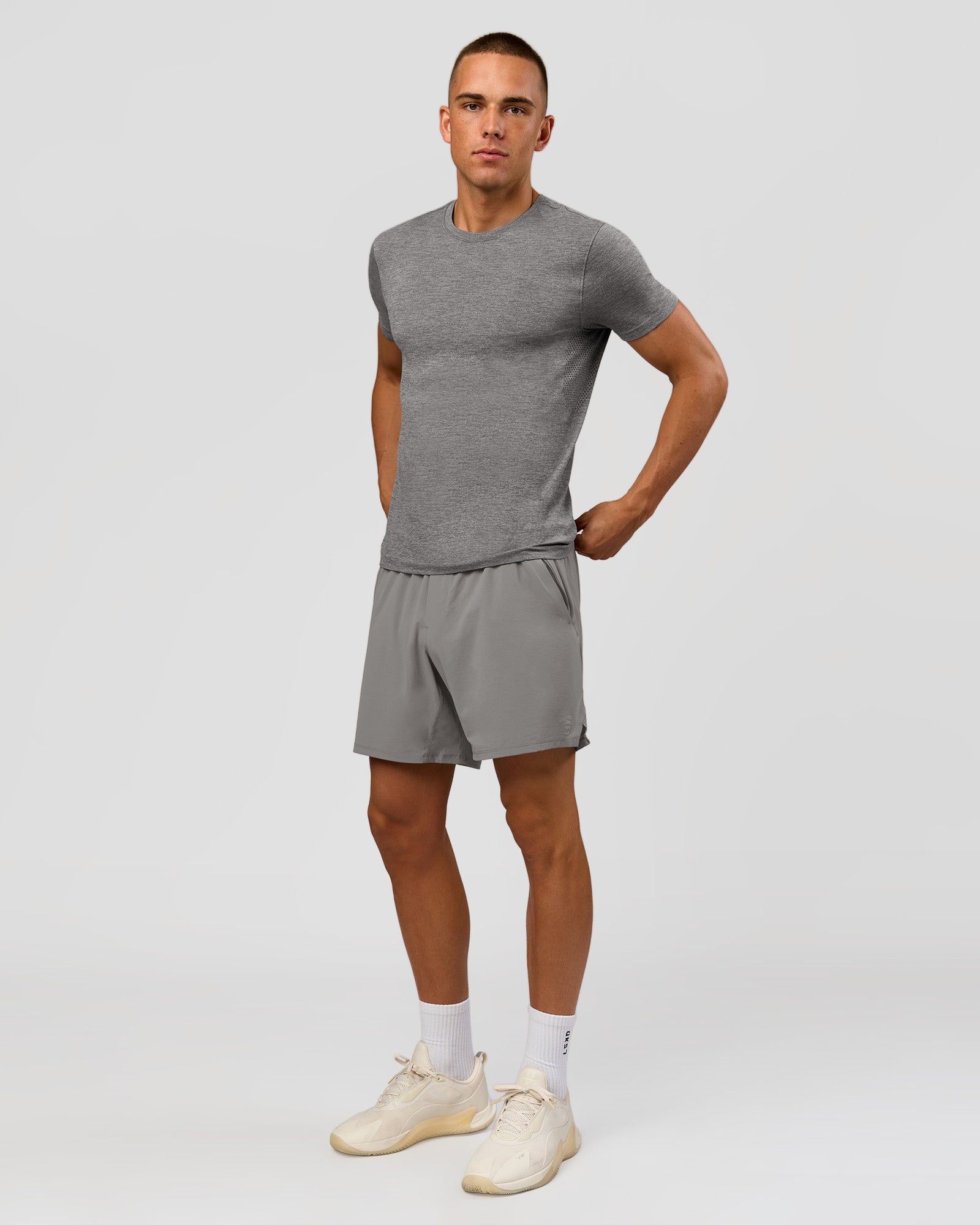 LSKD AEROFLX+ SEAMLESS SET IN SS TEE-JACQUARD - DARK STORM-ALLOY - image 3