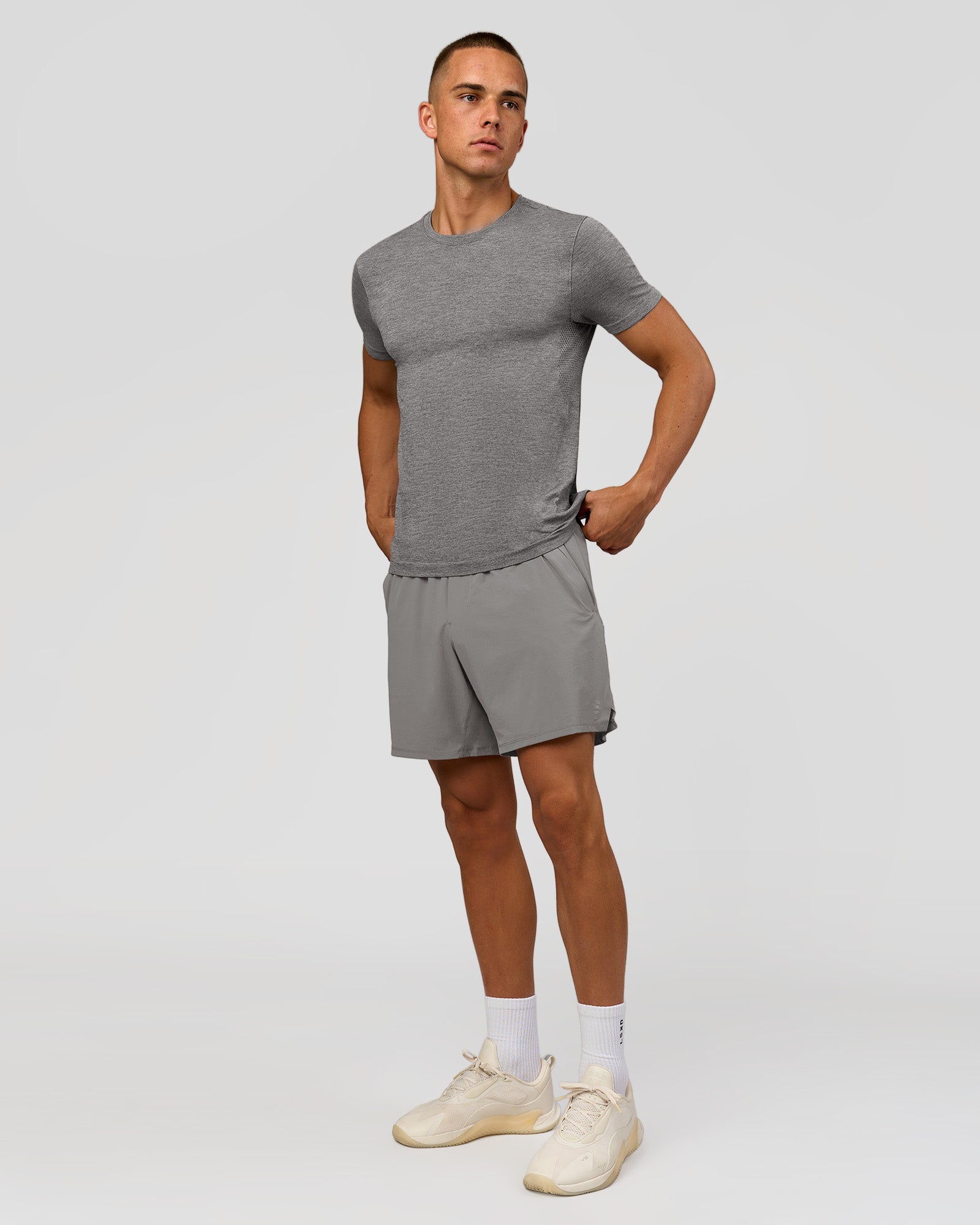 LSKD AEROFLX+ SEAMLESS SET IN SS TEE-JACQUARD - DARK STORM-ALLOY - image 4