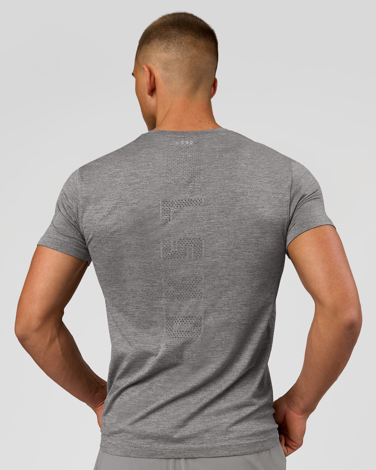 LSKD AEROFLX+ SEAMLESS SET IN SS TEE-JACQUARD - DARK STORM-ALLOY - image 8