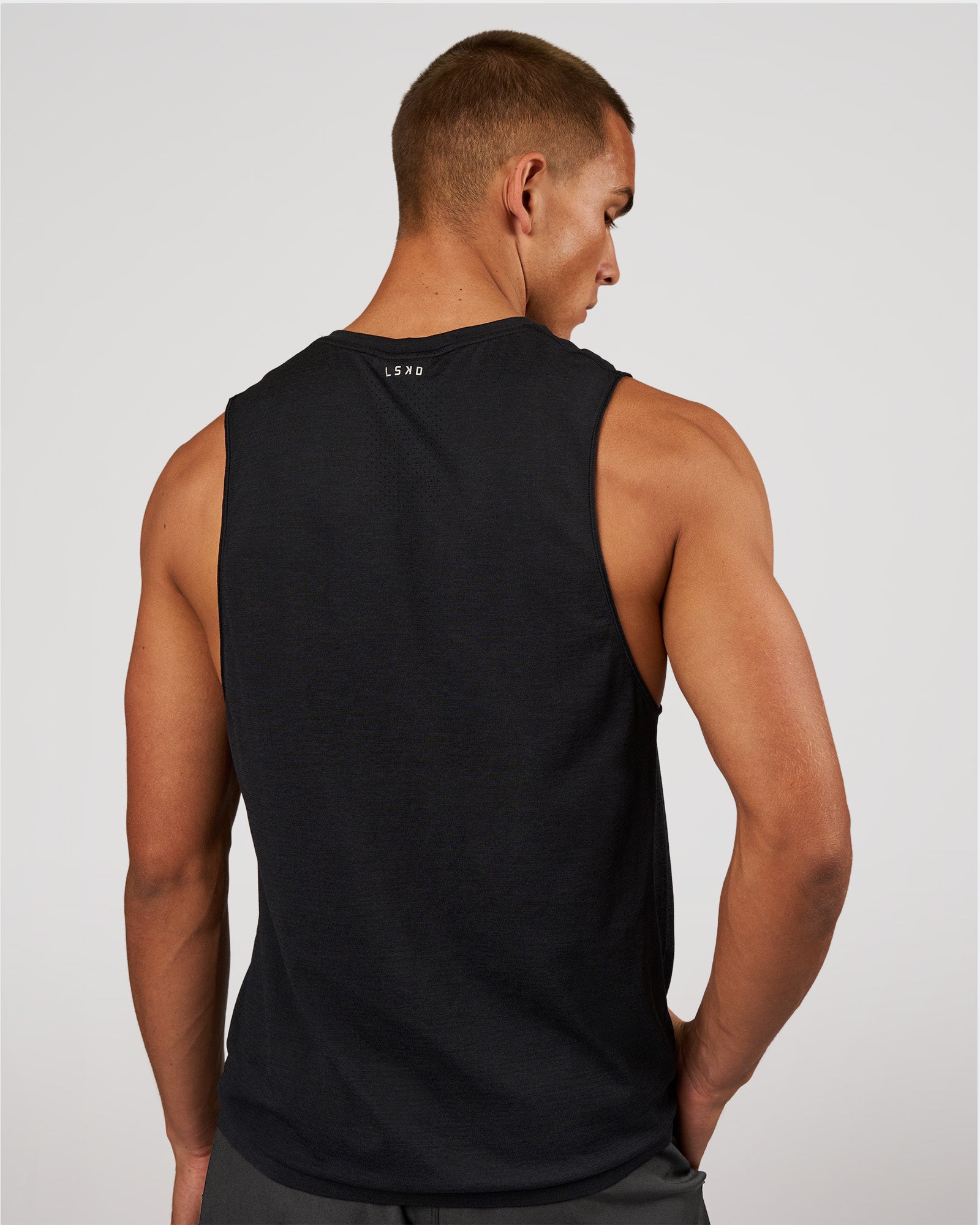 LSKD AEROFLX+ SEAMLESS MUSCLE TANK - BLACK MARL - image 2