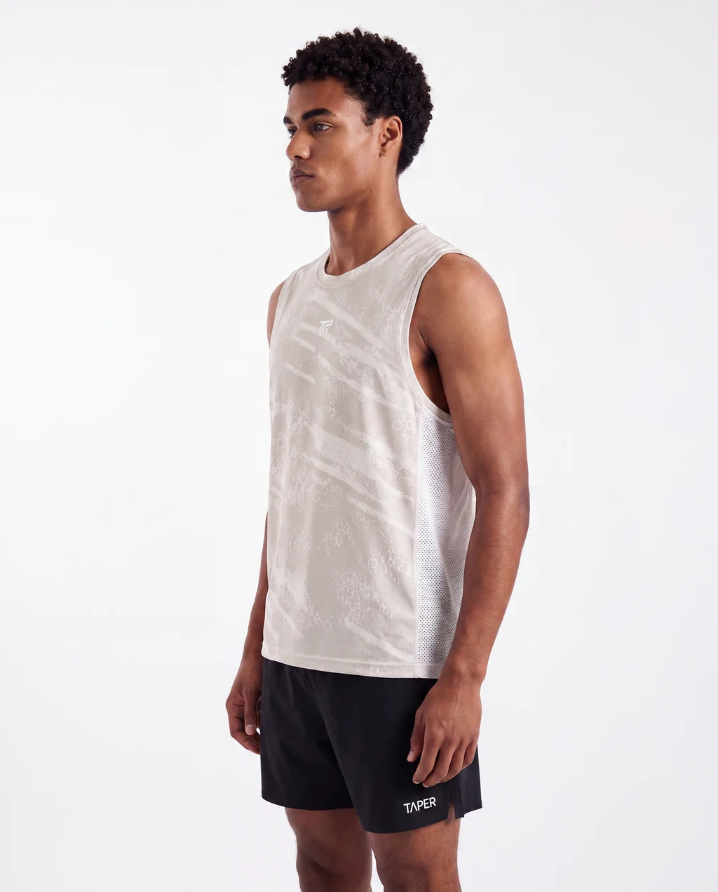TAPER Dune Sleeveless Running Tank Top Sand Dune Print