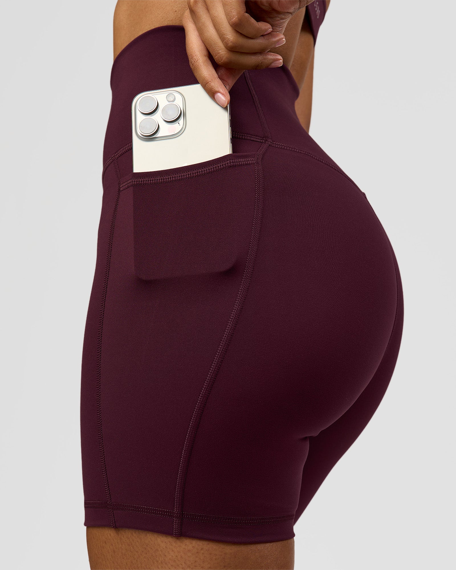 LSKD FUSION ULTRA HIGH-RISE 6" SHORT POCKETS - CHERRY LACQUER - image 7
