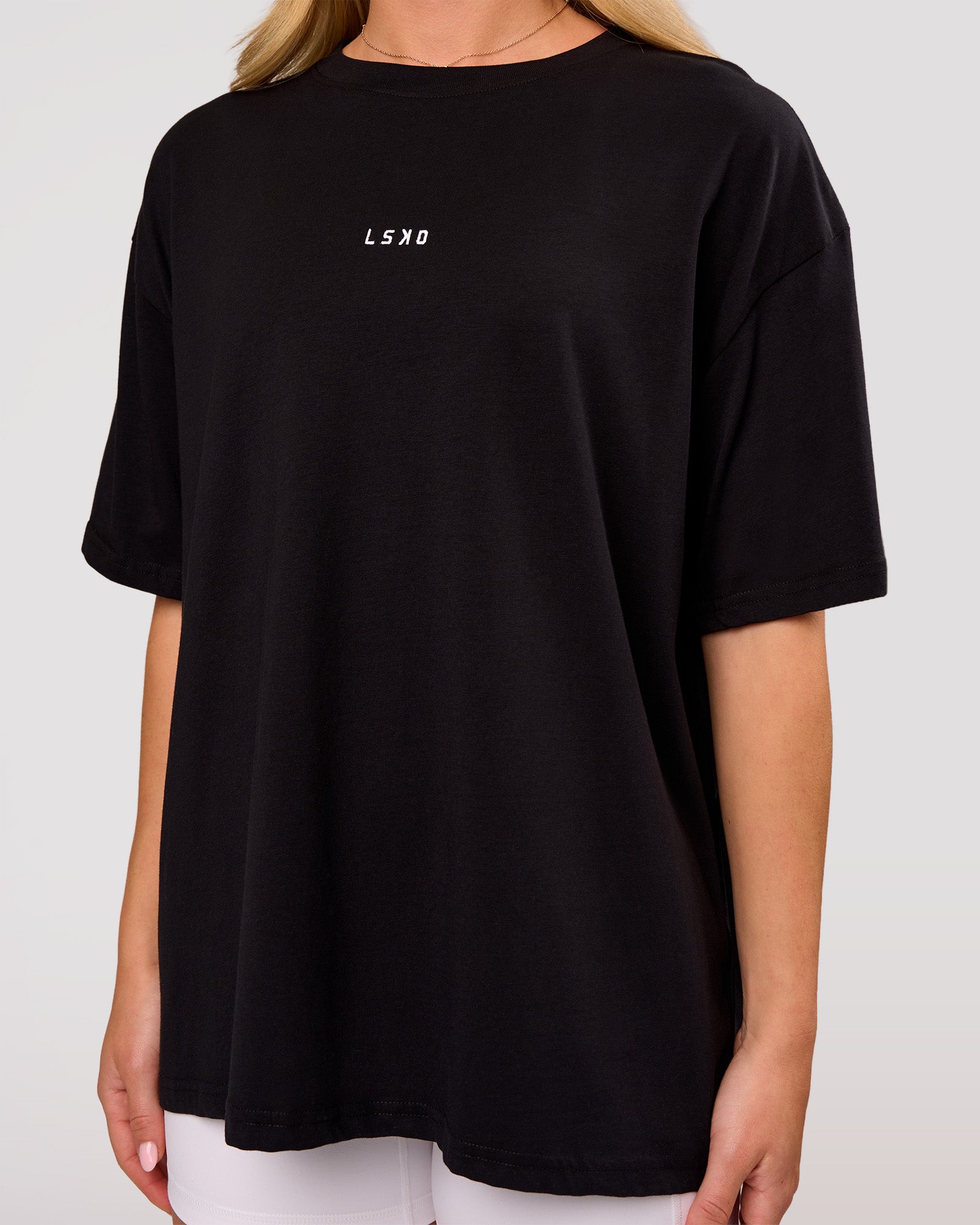 LSKD GO-TO FLXCOTTON OVERSIZED TEE - BLACK - image 2