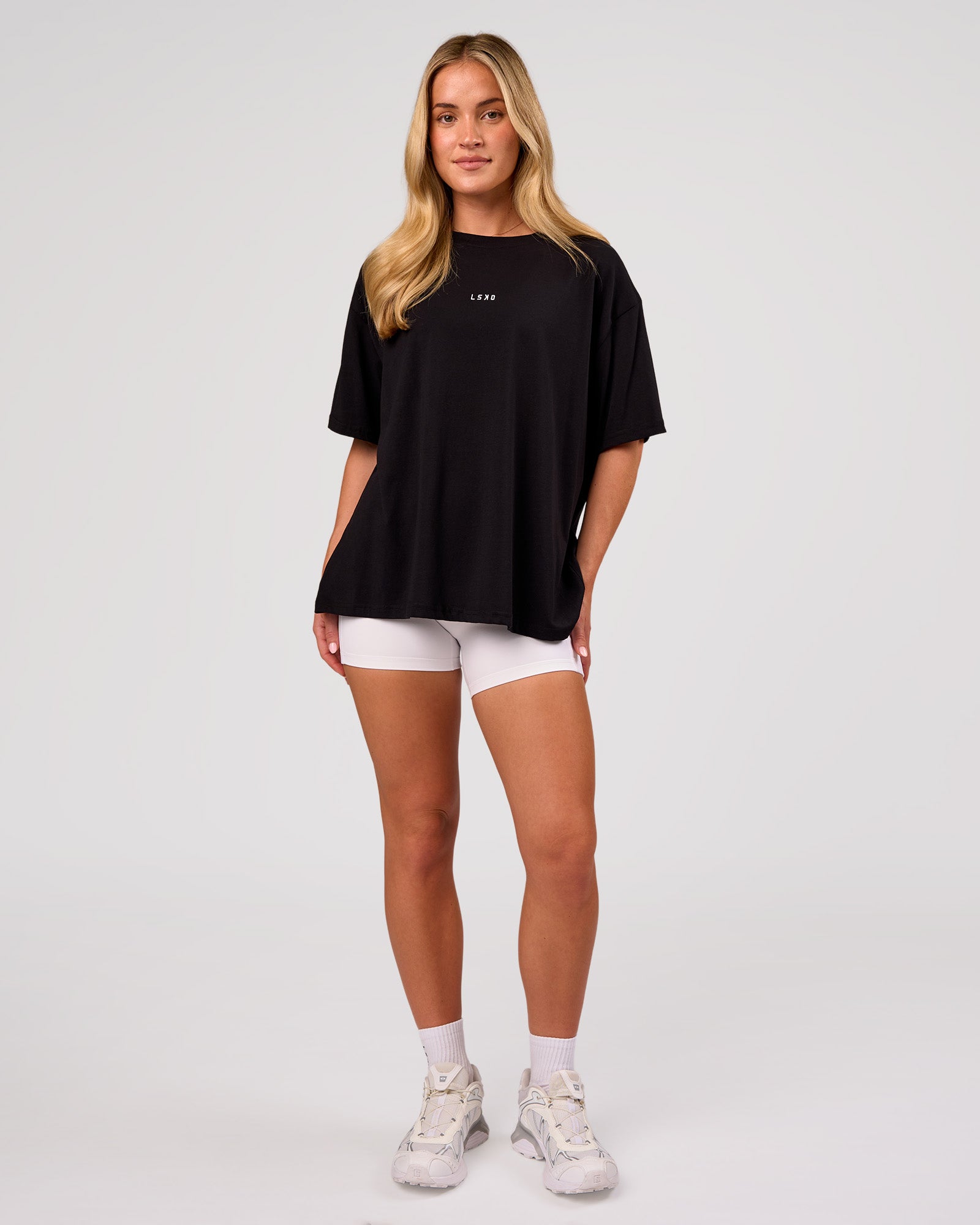 LSKD GO-TO FLXCOTTON OVERSIZED TEE - BLACK - image 4