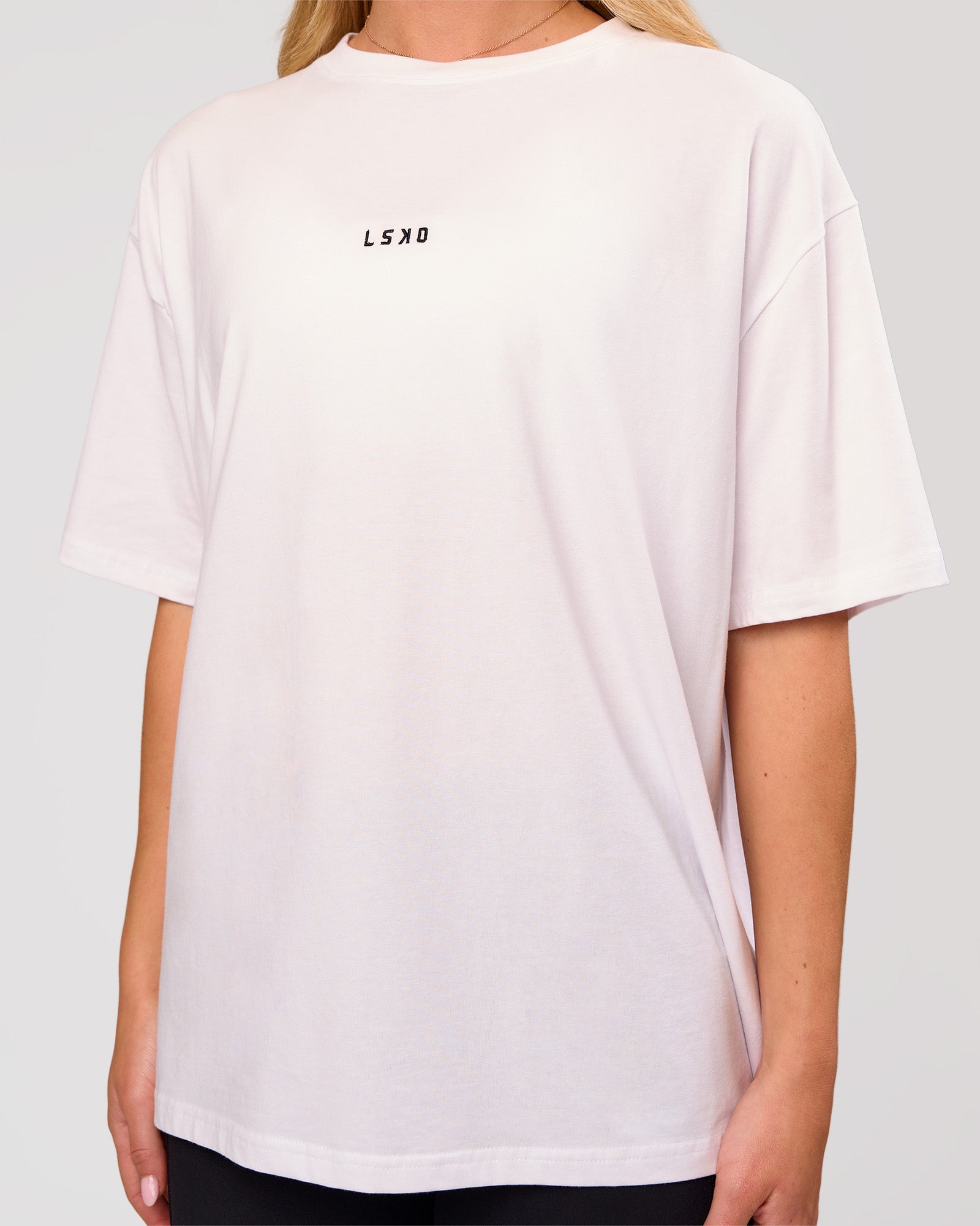 LSKD GO-TO FLXCOTTON OVERSIZED TEE - WHITE-BLACK - image 20