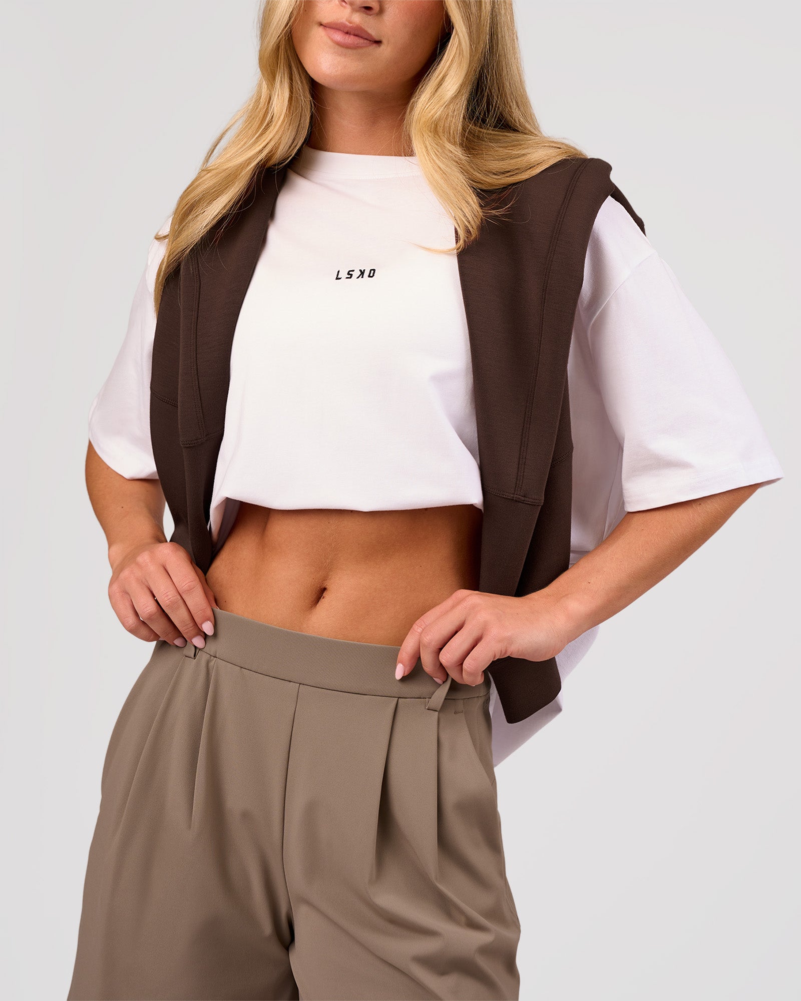 LSKD GO-TO FLXCOTTON OVERSIZED TEE - WHITE-BLACK - image 26