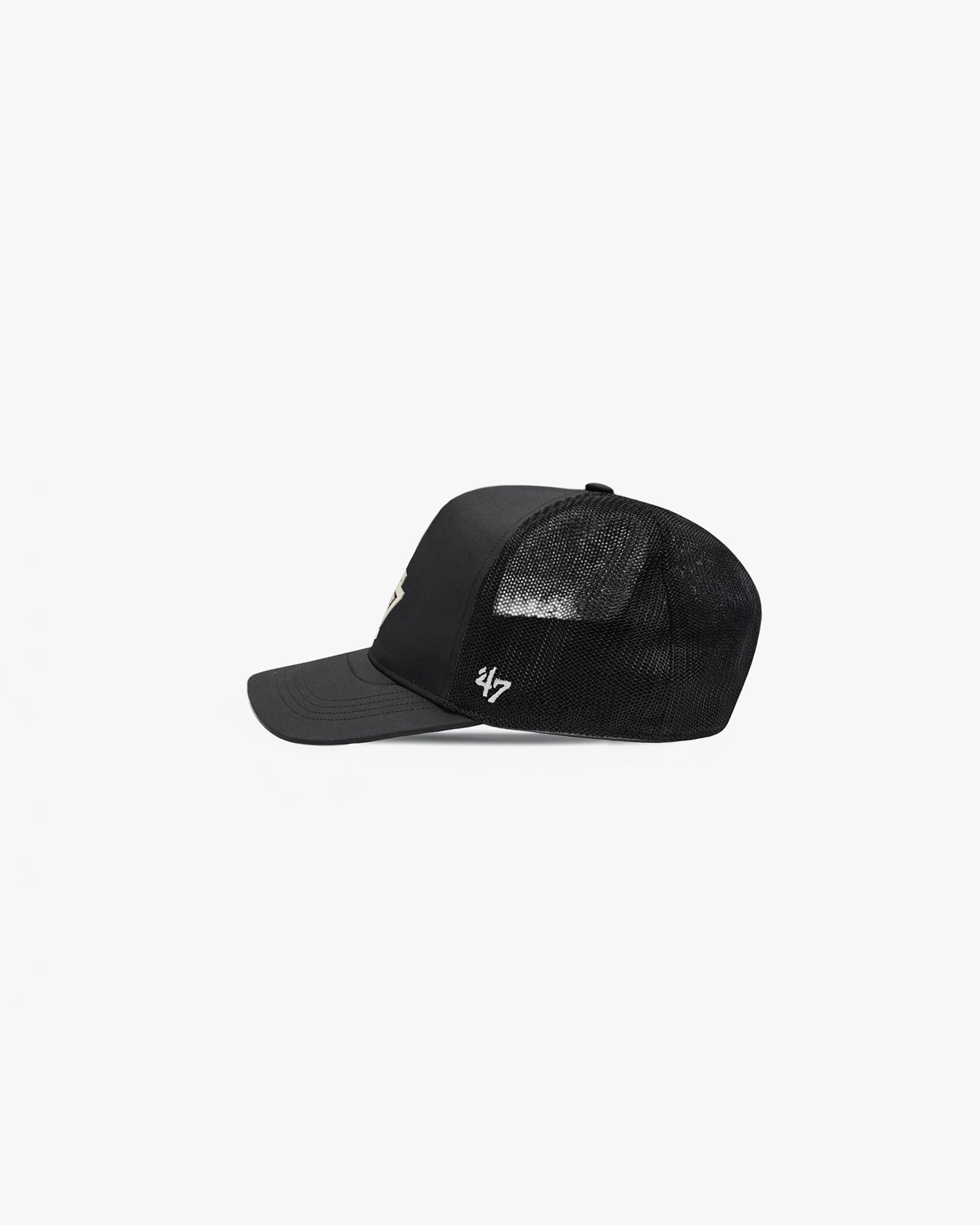 247 x 47 Logo Trucker Cap - Jet Black - Black - Image 6