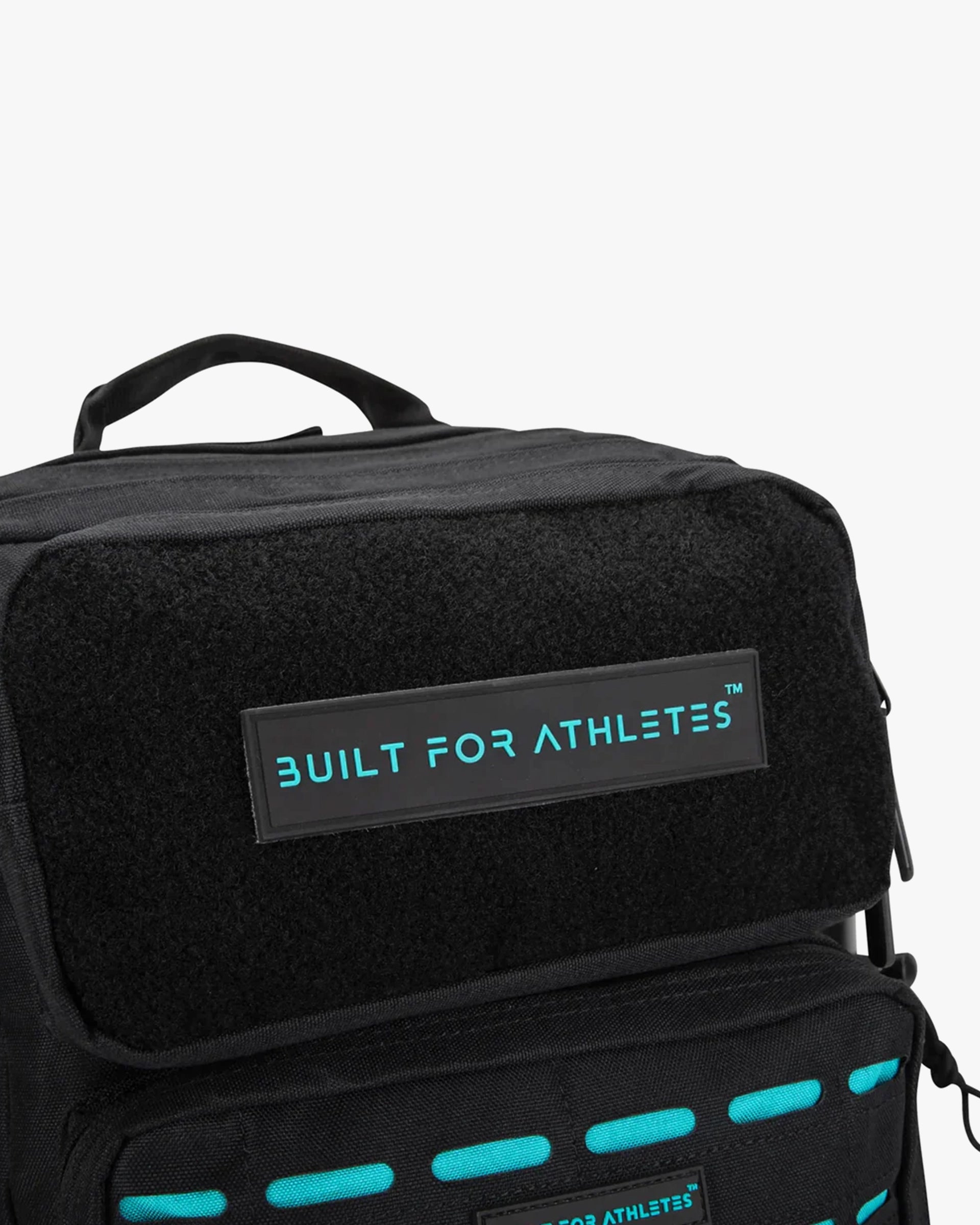 SMALL GYM BACK PACK BUILT FOR ATHLETES BLACK - AQUA