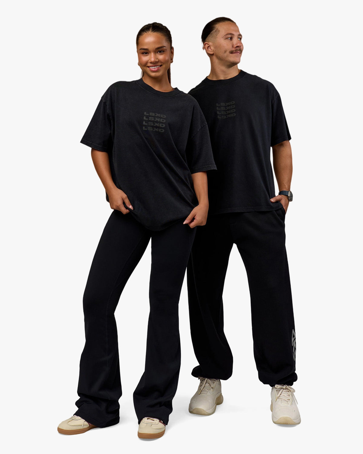 MOVE FAST HEAVYWEIGHT OVERSIZED TEE - BLACK WASHED