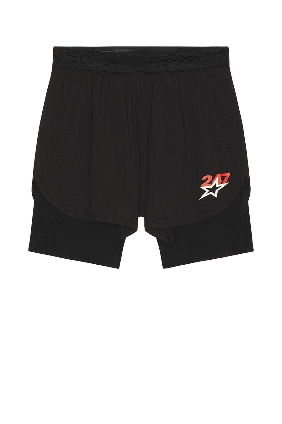 247 HYBRID SHORT JET BLACK