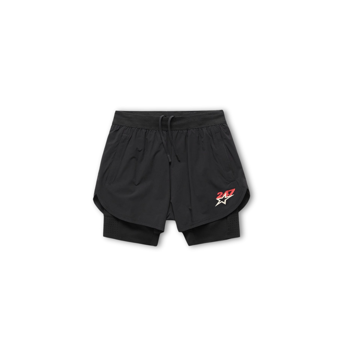 247 Hybrid 2-In-1 Short - Jet Black - Image 1