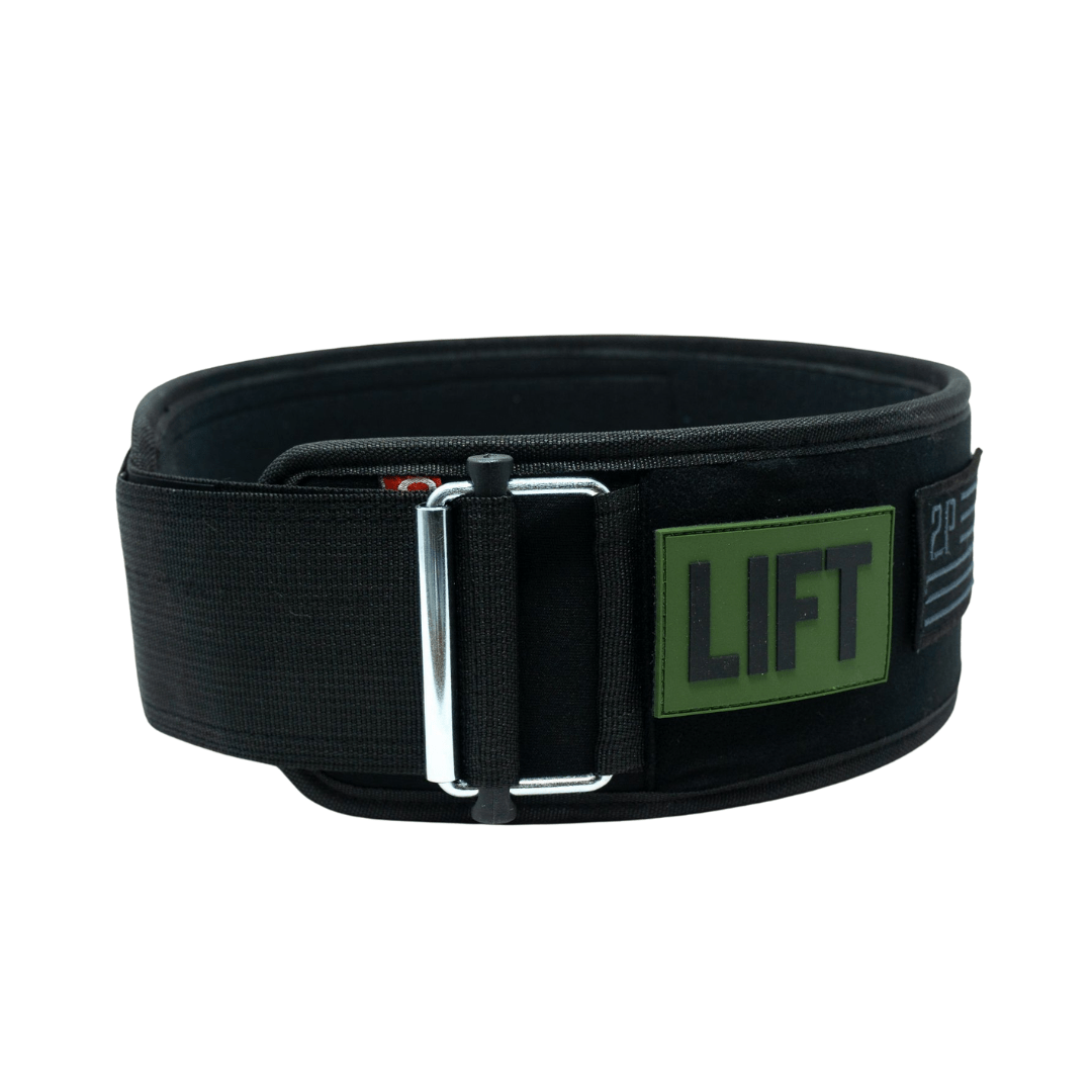 2POOD BLACK VELCRO PATCH 4" WEIGHTLIFTING BELT - image 5