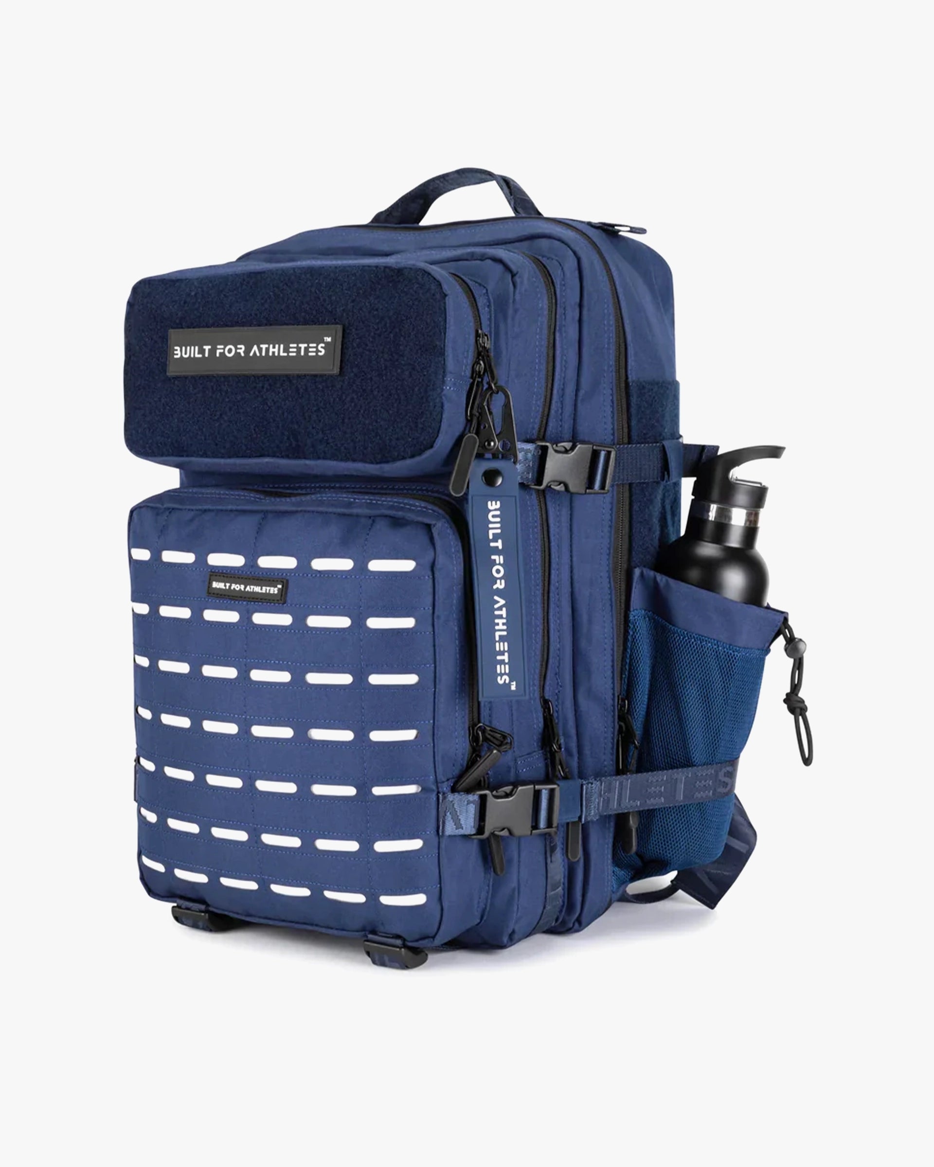 LARGE GYM BACKPACK BUILT FOR ATHLETES NAVY WHITE