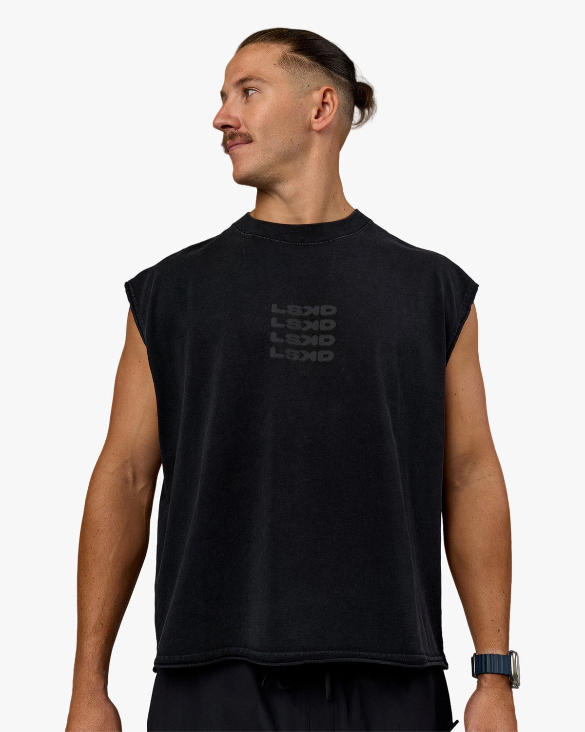 MOVE FAST HEAVYWEIGHT BOXED TANK - BLACK WASHED