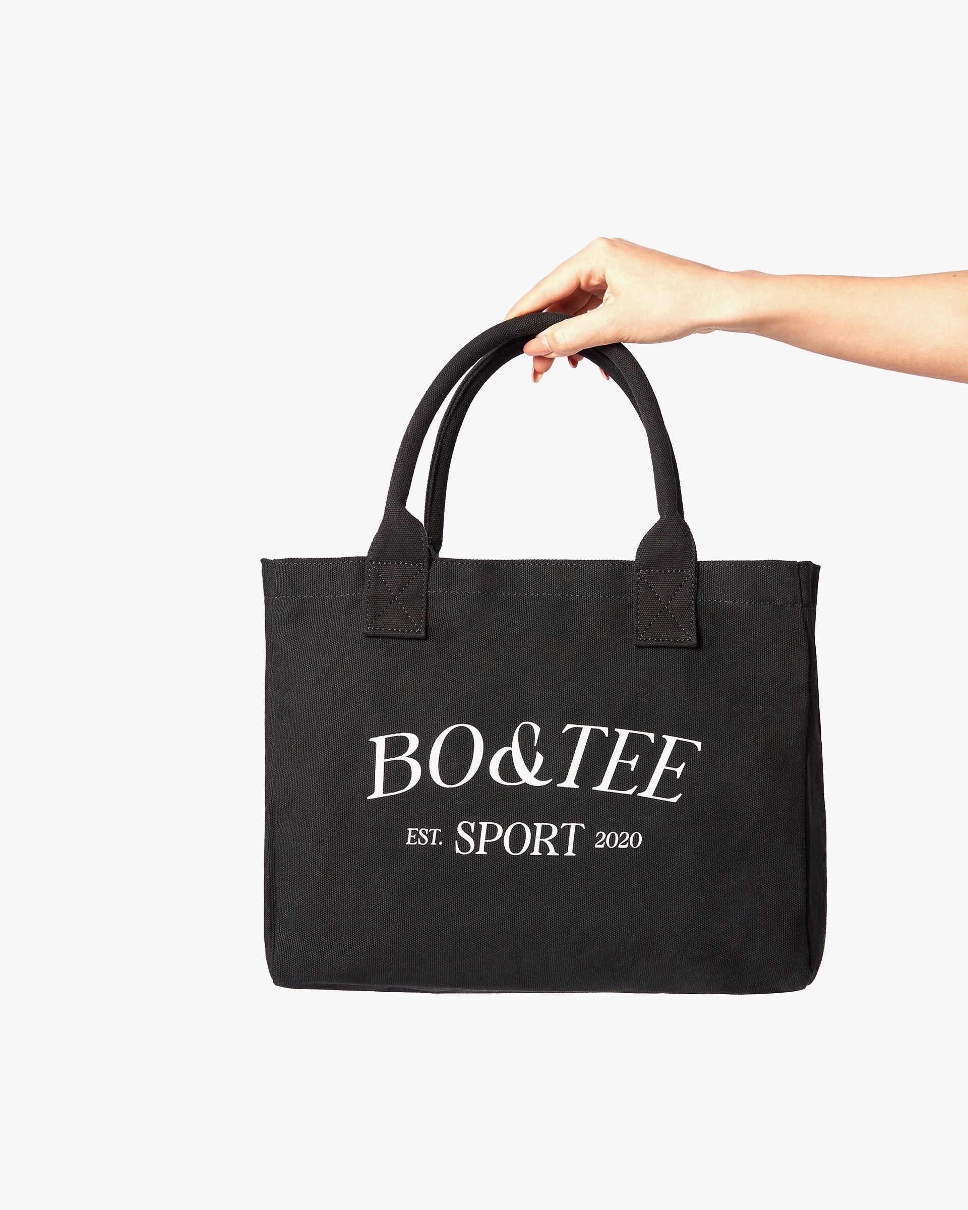 BO&TEE SMALL CANVAS TOTE BAG BLACK